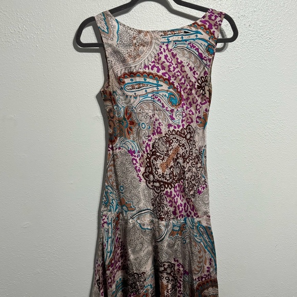 Sundance paisley 100% silk maxi dress size xs - Picture 6 of 6